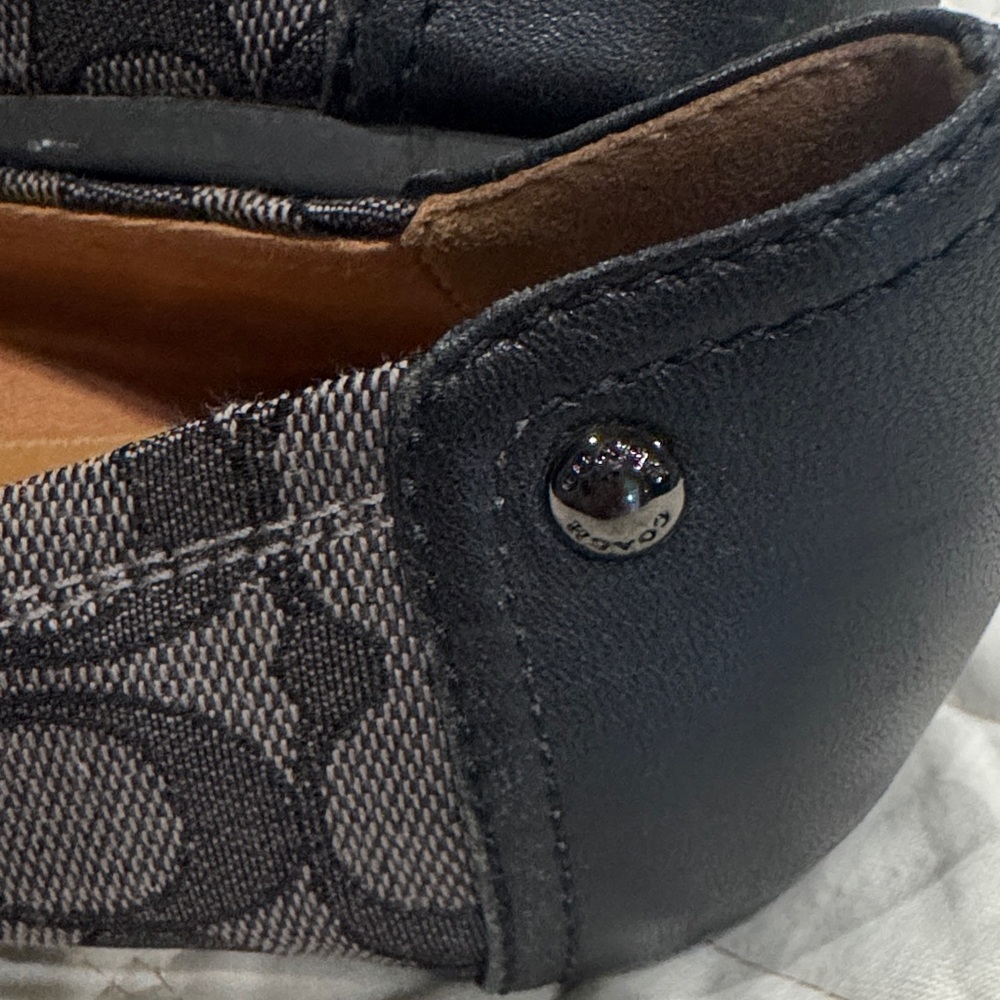COACH Elegant Black Women's Flats - Picture 8 of 12